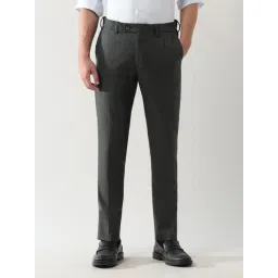 Arrow Grey Regular Fit Trousers-picture-40