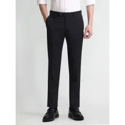 Arrow Grey Slim Fit Trousers-picture-35