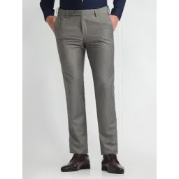 Arrow Grey Slim Fit Trousers-picture-44