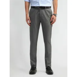 Arrow Grey Slim Fit Trousers-picture-14