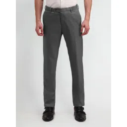 Arrow Grey Slim Fit Trousers-picture-32