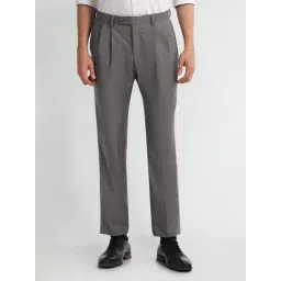 Arrow Grey Slim Fit Trousers-picture-19