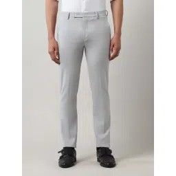 Arrow Grey Slim Fit Trousers-picture-27