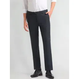 Arrow Grey Slim Fit Trousers-picture-48