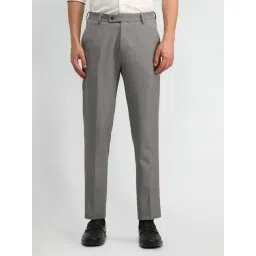 Arrow Grey Slim Fit Trousers-picture-12