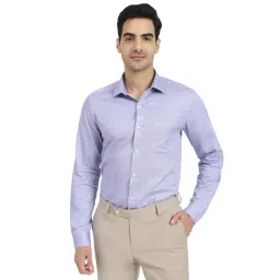Arrow Lavender Cotton Slim Fit Checks Shirt-picture-32