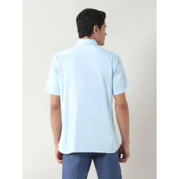 Arrow Light Blue Cotton Regular Fit Shirt image 2