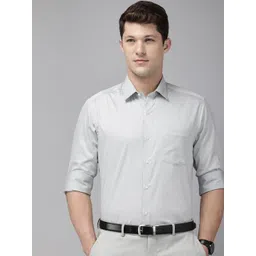 Arrow Manhattan Slim Fit Floral Printed Pure Cotton Formal Shirt-picture-19