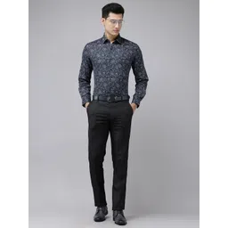 Arrow Manhattan Slim Fit Floral Printed Pure Cotton Formal Shirt image 4