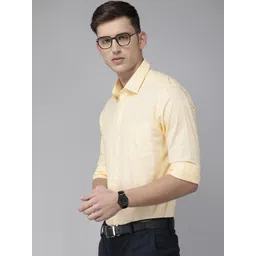 Arrow Manhattan Slim Fit Self-Striped Pure Cotton Formal Shirt-picture-10