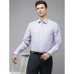 Arrow Manhattan Slim Fit Striped Pure Cotton Formal Shirt-picture-26