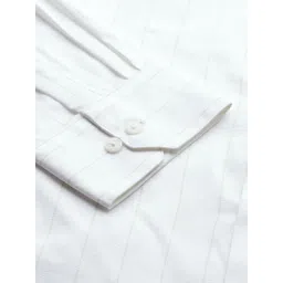Arrow Manhattan Slim Fit Striped Pure Cotton Formal Shirt image 3
