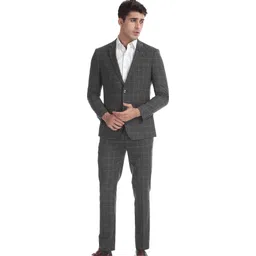 arrow Men 2 Piece Checkered Suit-picture-35