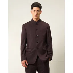 arrow Men bandhgala Self Design Suit-picture-18