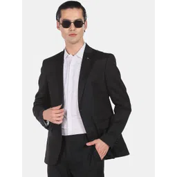 Arrow Men Black Solid Single-Breasted Two-Piece Formal Suits-picture-28