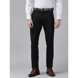 Arrow Men Checked Mid-Rise Tailored Fit Formal Trousers-picture-19