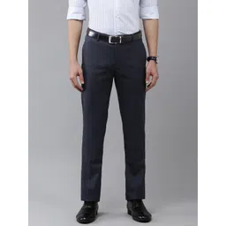 Arrow Men Checked Original Tapered Fit Formal Trousers-picture-18
