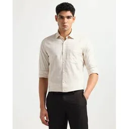 arrow Men Checked Slim Fit Cotton Shirt-picture-38