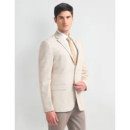 arrow Men Checkered Single Breasted Formal Blazer-picture-32