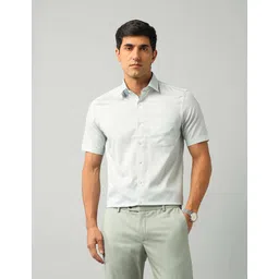 Arrow Men Classic Fit Spread Collar Geometric Printed Cotton Formal Shirt-picture-25