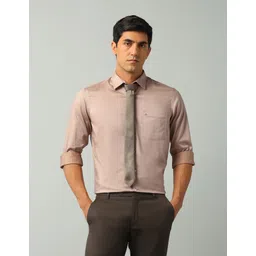 Arrow Men Classic Fit Spread Collar Solid Cotton Formal Shirt-picture-36