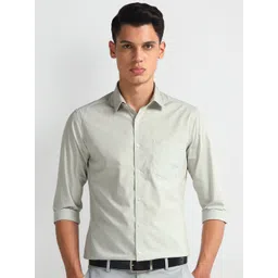 Arrow Men Classic Slim Fit Solid Cotton Formal Shirt-picture-27
