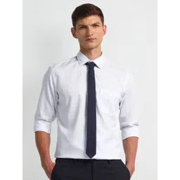 Arrow Men Classic Spread Collar Solid Cotton Formal Shirt-picture-40