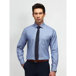 Arrow Men Classic Spread Collar Solid Cotton Formal Shirt-picture-30