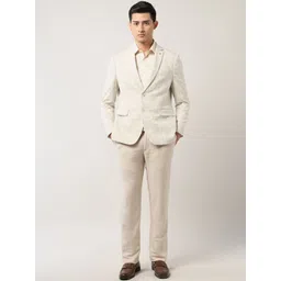 Arrow Men Floral Jacquard Tailored Fit Two -Piece Suit-picture-40