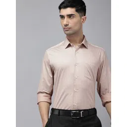 Arrow Men Manhattan Slim Fit Opaque Printed Pure Cotton Formal Shirt-picture-10