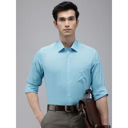 Arrow Men Manhattan Slim Fit Opaque Pure Cotton Formal Shirt-picture-27