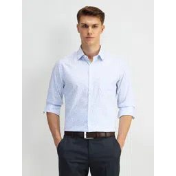 Arrow Men Manhattan Spread Collar Floral Printed Cotton Slim Fit Formal Shirt-picture-33