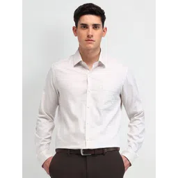 Arrow Men Manhattan Spread Collar Micro Ditsy Printed Cotton Slim Fit Formal Shirt-picture-18