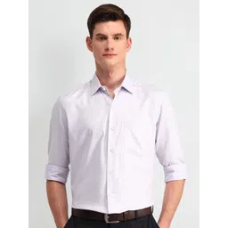 Arrow Men Manhattan Spread Collar Solid Cotton Slim Fit Formal Shirt-picture-15