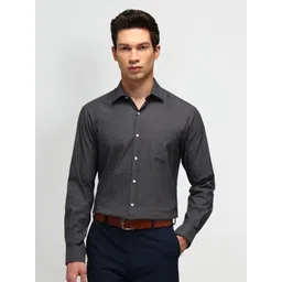 Arrow Men Manhattan Spread Collar Solid Cotton Slim Fit Formal Shirt-picture-25