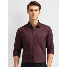 Arrow Men Manhattan Spread Collar Vertical Striped Cotton Slim Fit Formal Shirt-picture-12