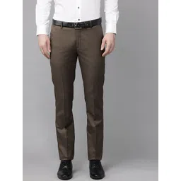 Arrow Men Mid-Rise Tailored Fit Formal Trousers-picture-30