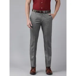 Arrow Men Mid-Rise Tailored Fit Formal Trousers-picture-11