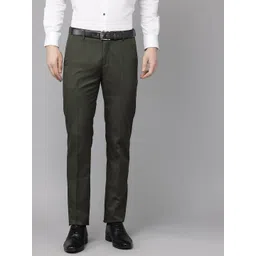 Arrow Men Mid-Rise Tailored Fit Formal Trousers-picture-23