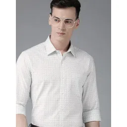 Arrow Men Original Slim Fit Checked Pure Cotton Formal Shirt-picture-13