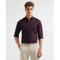 arrow Men Patterned Slim Fit Shirt with Patch Pocket-picture-33