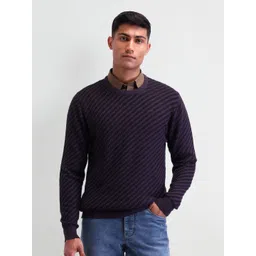 Arrow Men Pullover Long Sleeves Round Neck Sweaters-picture-13