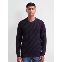 Arrow Men Pullover Long Sleeves Round Neck Sweaters image 4