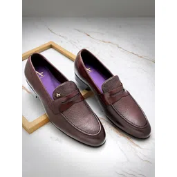 Arrow Men SARIA Textured Leather Formal Penny Loafers-picture-23