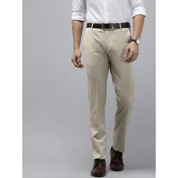 Arrow Men Self-Design Hudson Tailored Fit Formal Trousers-picture-40
