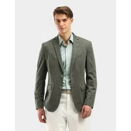 arrow Men Self Design Single Breasted Formal Blazer-picture-30