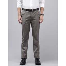 Arrow Men Self Design Textured Hudson Tailored Tapered Fit Formal Trousers-picture-42