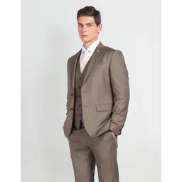 arrow Men Single-breasted Solid Suit-picture-11