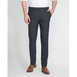 arrow Men Slim Fit Flat-Front Trousers-picture-14