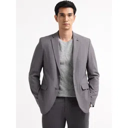 Arrow Men Slim Fit Single-Breasted Notched Lapel Velocity Zero Calorie Fit Blazer-picture-38